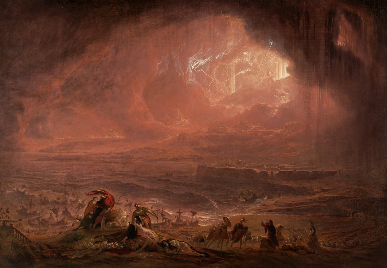 Herculaneum és Pompei pusztulása alkotó: John Martin