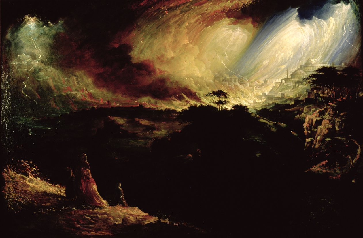 Szodoma és Gomorra elpusztítása alkotó: John Martin