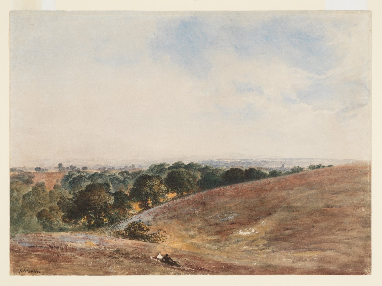 Kilátás a South Downsra alkotó: John Martin