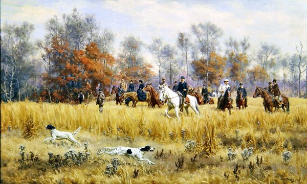 Field Trials in North Carolina vagy Central Field Trials of 1891, c.1891 (olaj, vászon) alkotó: John Martin Tracy