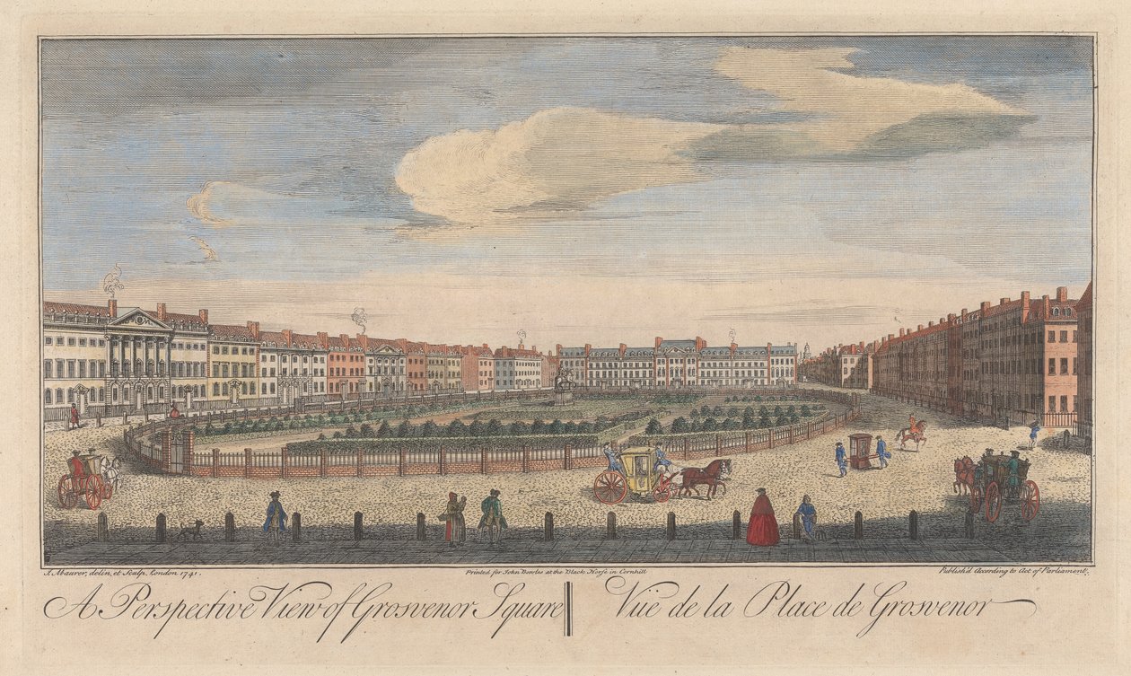 A Grosvenor tér perspektivikus képe alkotó: John Maurer
