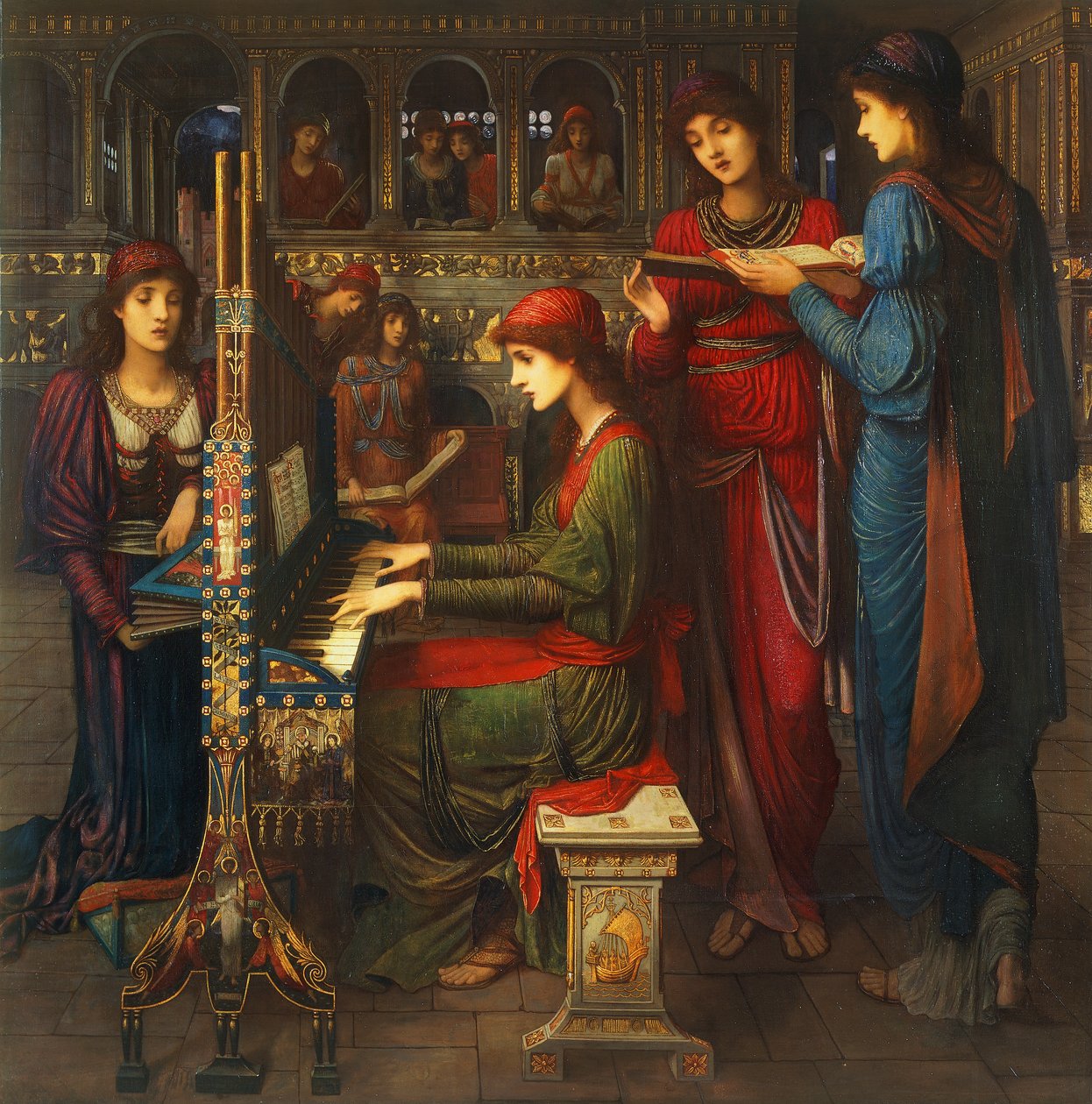 Evensong, Szent Cecília alkotó: John Melhuish Strudwick