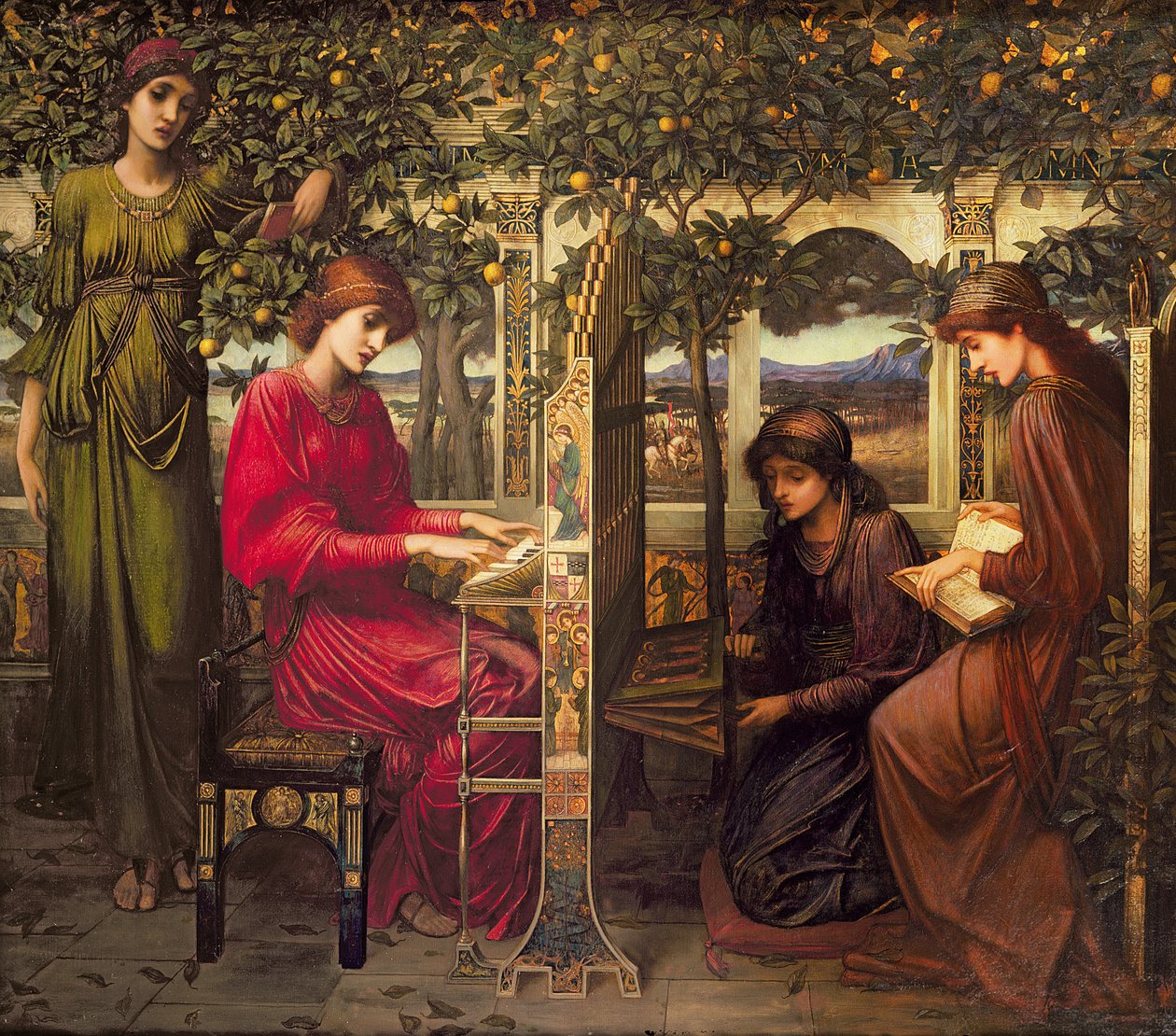 Szent Cecília alkotó: John Melhuish Strudwick