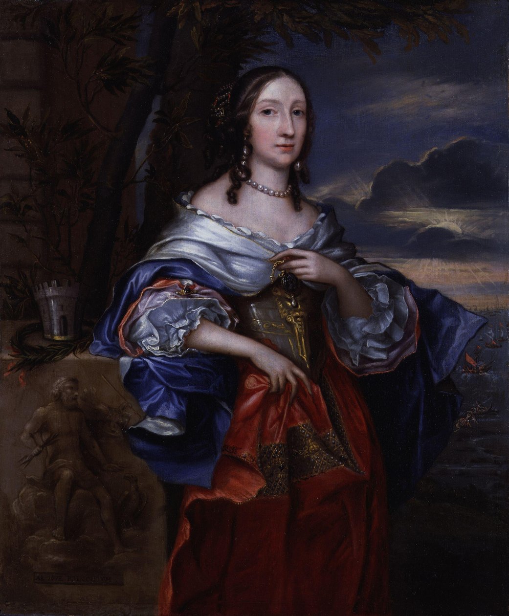 Elizabeth Claypole, született Cromwell alkotó: John Michael Wright