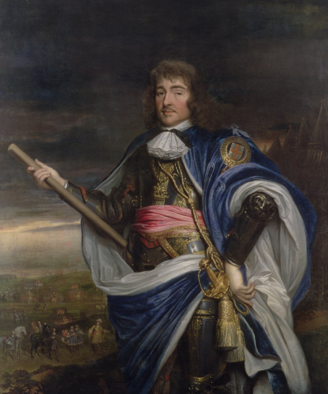George Monck tábornok, Albemarle első hercege (1608-70), 1668 alkotó: John Michael Wright