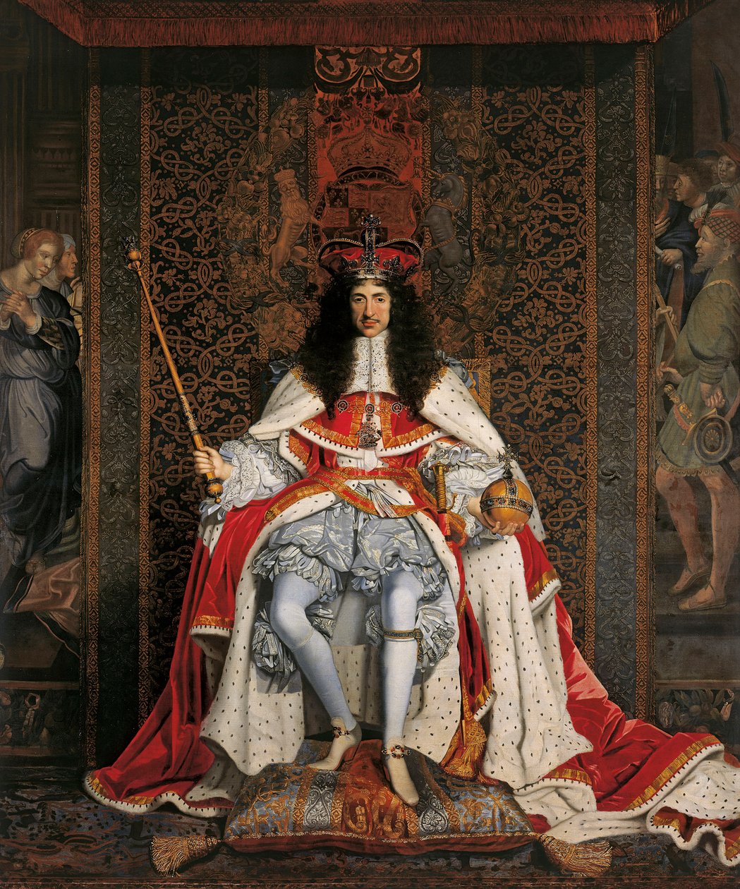 II. Károly angol portréja 1630-1685, kb. 1676. alkotó: John Michael Wright