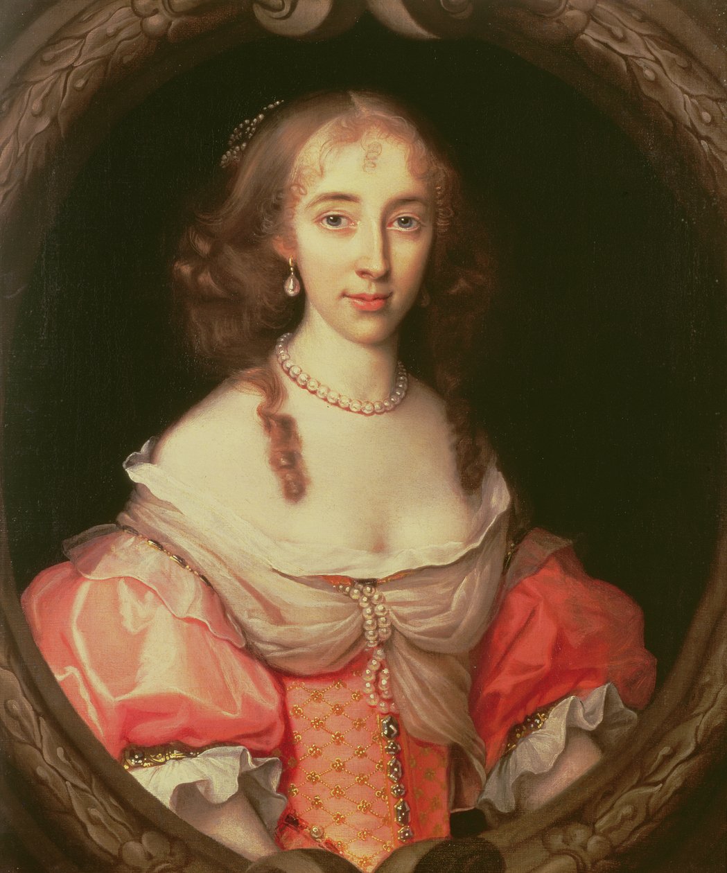 Magdalen Aston portréja (olaj, vászon) alkotó: John Michael Wright