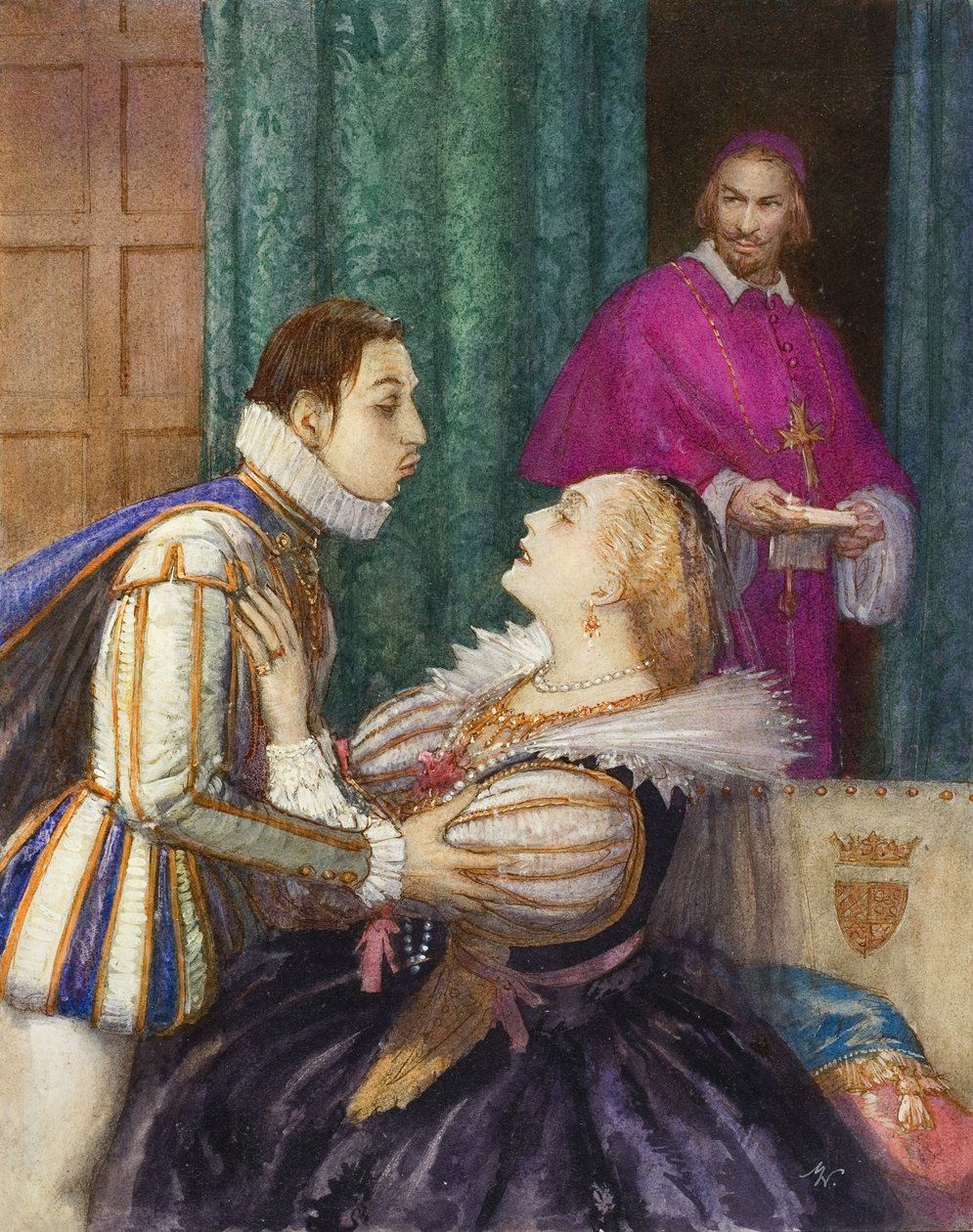 Richelieu, a nagy bíboros (gouache, papír) alkotó: John Millar Watt