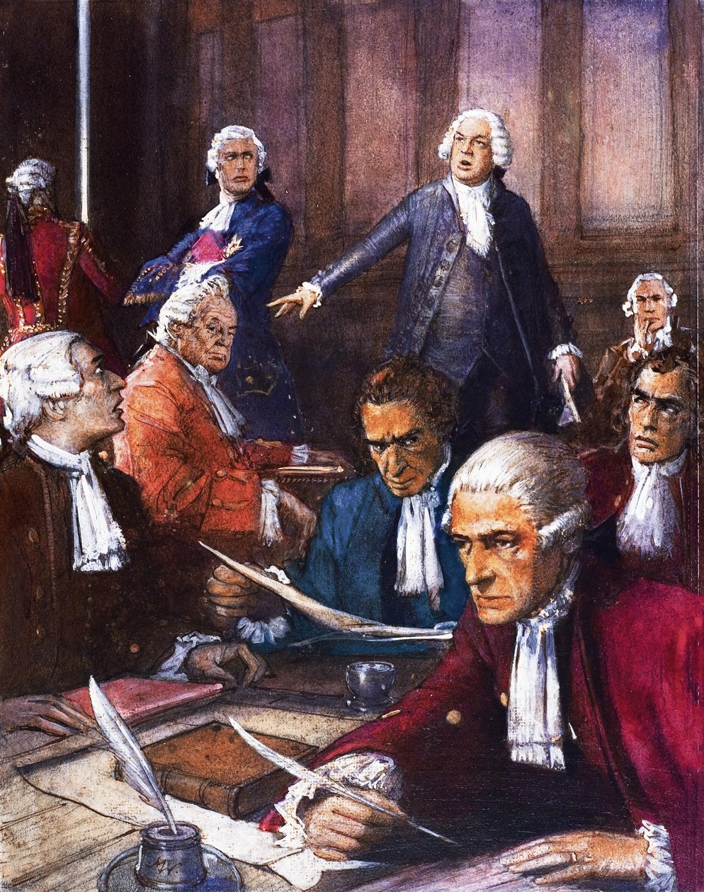 A francia nemzetgyűlés alkotó: John Millar Watt