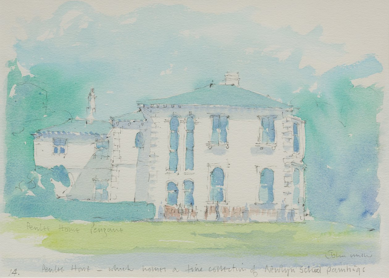Penlee House, 1991 (wc papíron) alkotó: John Miller