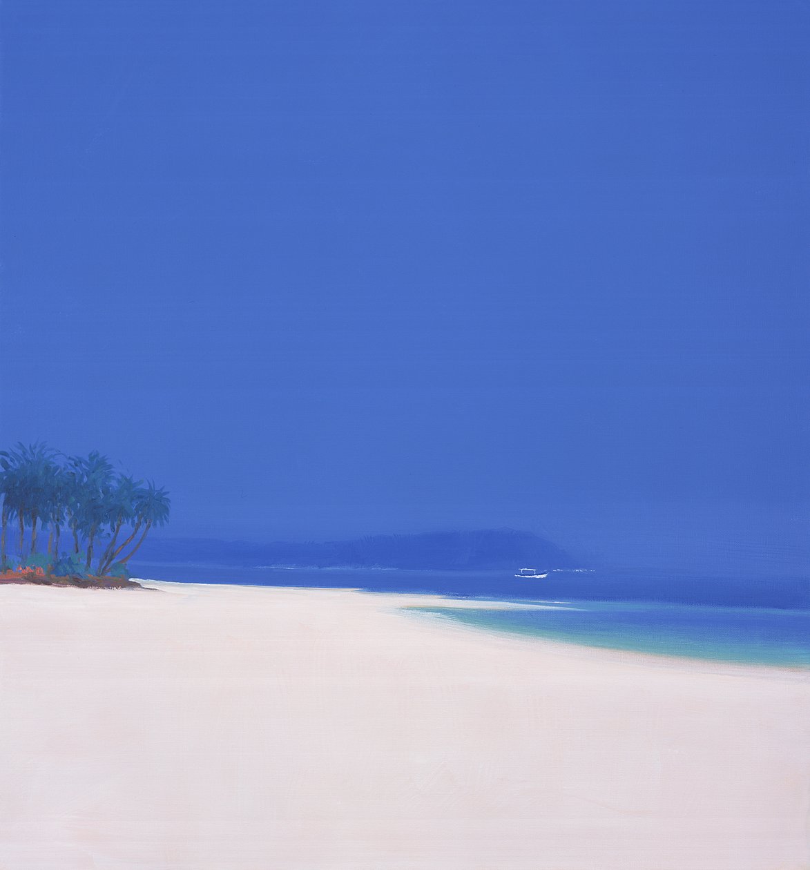 Fehér horgászcsónak, 2002 alkotó: John Miller