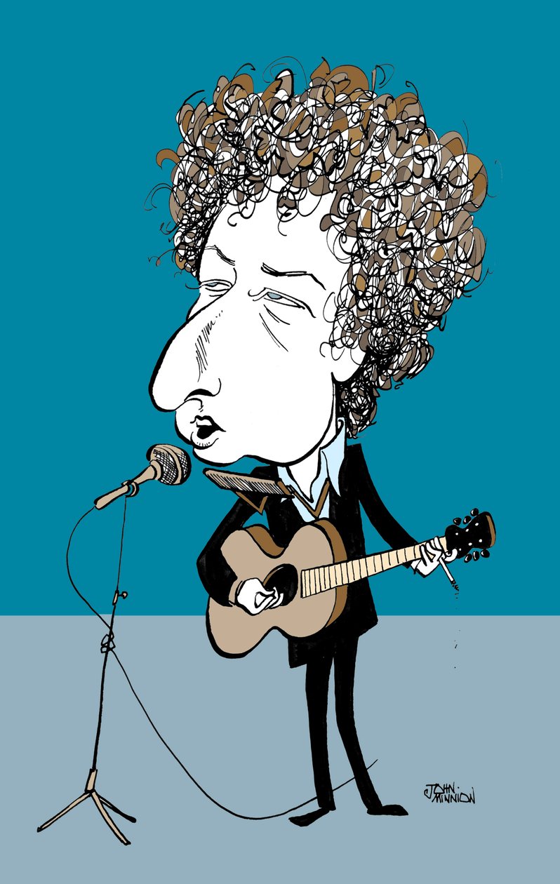 Bob Dylan (rajz) alkotó: John Minnion