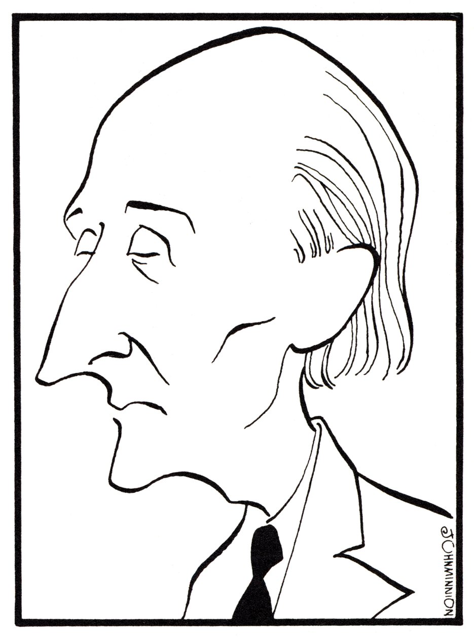 Frederick Delius - John Minnion karikatúrája - angol zeneszerző - 1862. január 29. - 1934. június 10. alkotó: John Minnion