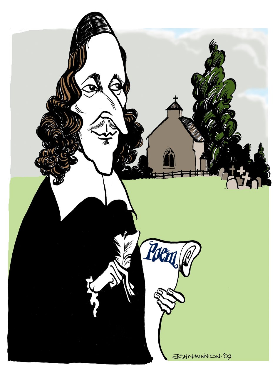 George Herbert - walesi költő, szónok, anglikán pap. alkotó: John Minnion