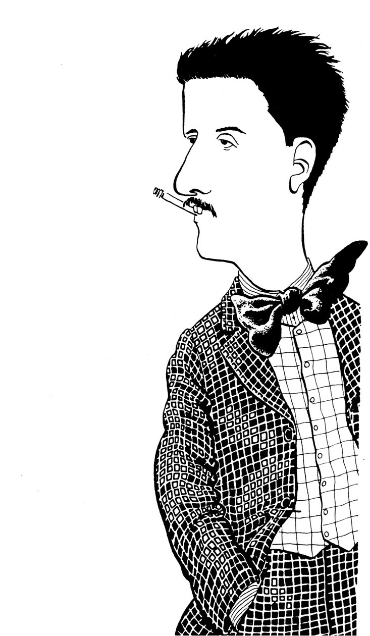 Giacomo Puccini olasz zeneszerző: 1858. december 22. - 1924. november 29. alkotó: John Minnion