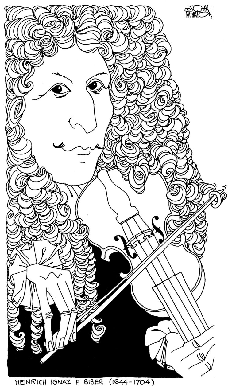 Heinrich Ignaz Franz von Biber által John Minnion alkotó: John Minnion