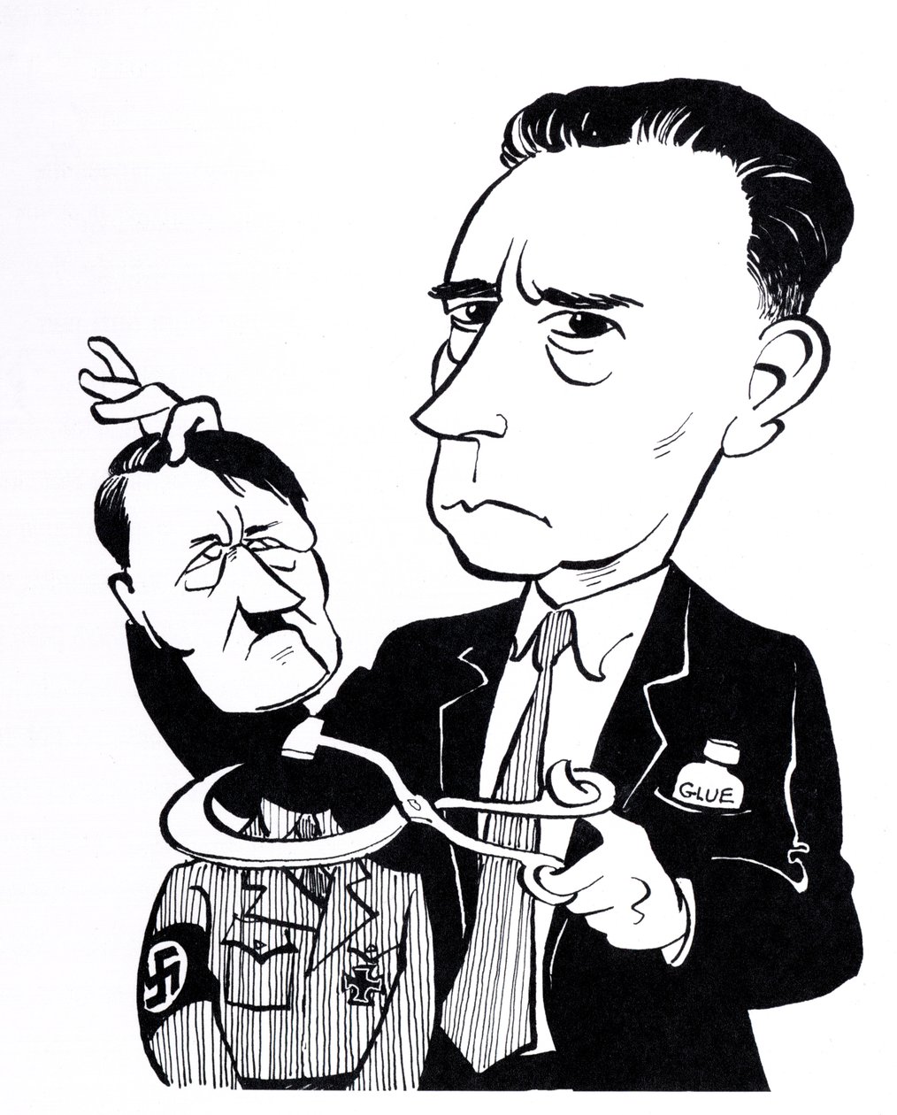 John Heartfield, karikatúra Adolf Hitlerrel alkotó: John Minnion