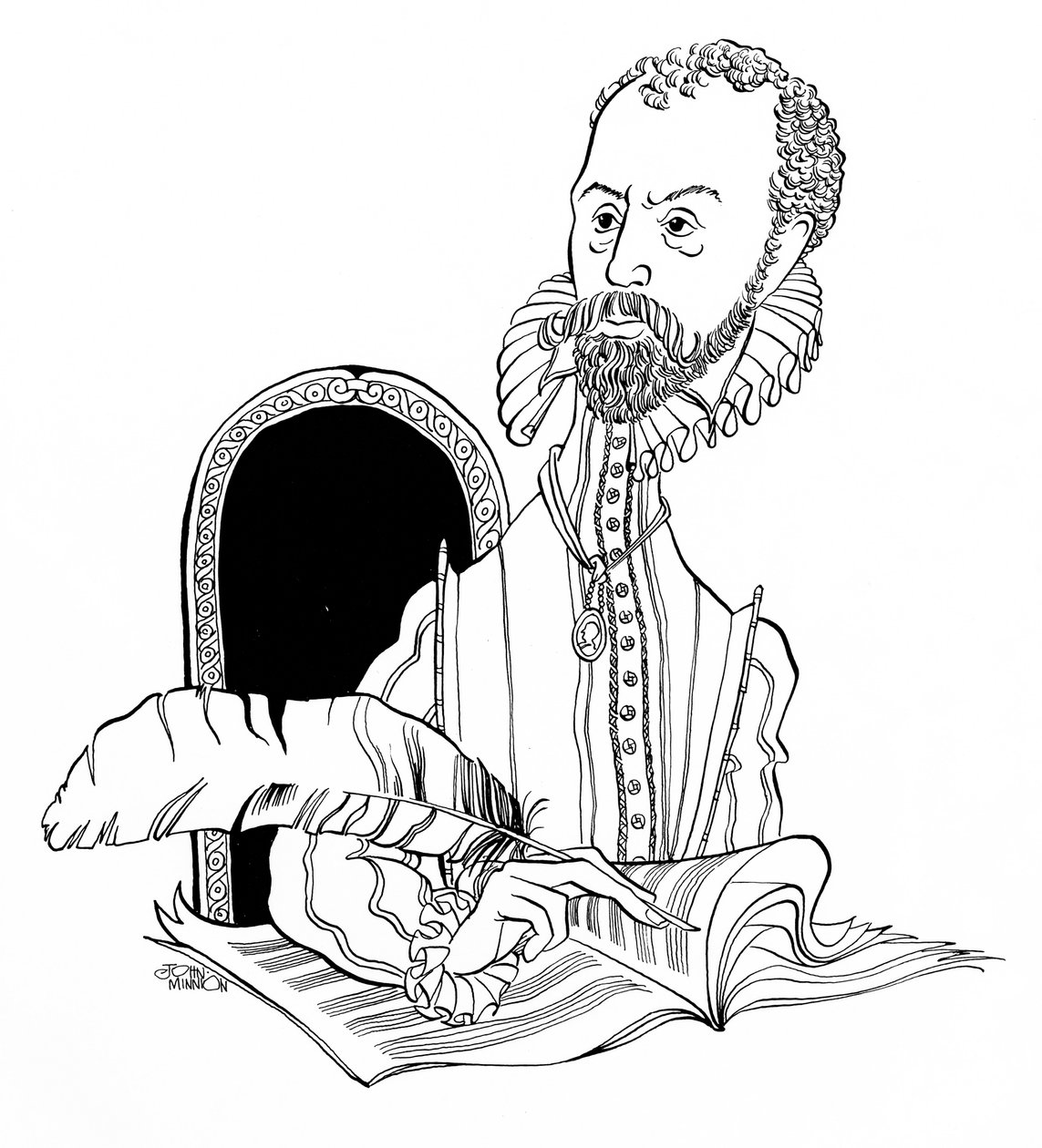 Orlande de Lassus, - Orlandus Lassus, - Orlando di Lasso, - Roland de Lassus, - Roland Delattre - francia-flamand zeneszerző a késő reneszánsz korból. alkotó: John Minnion