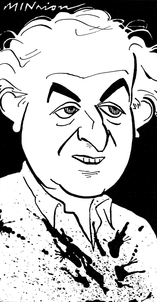 Ralph Steadman, karikatúra John Minniontól alkotó: John Minnion