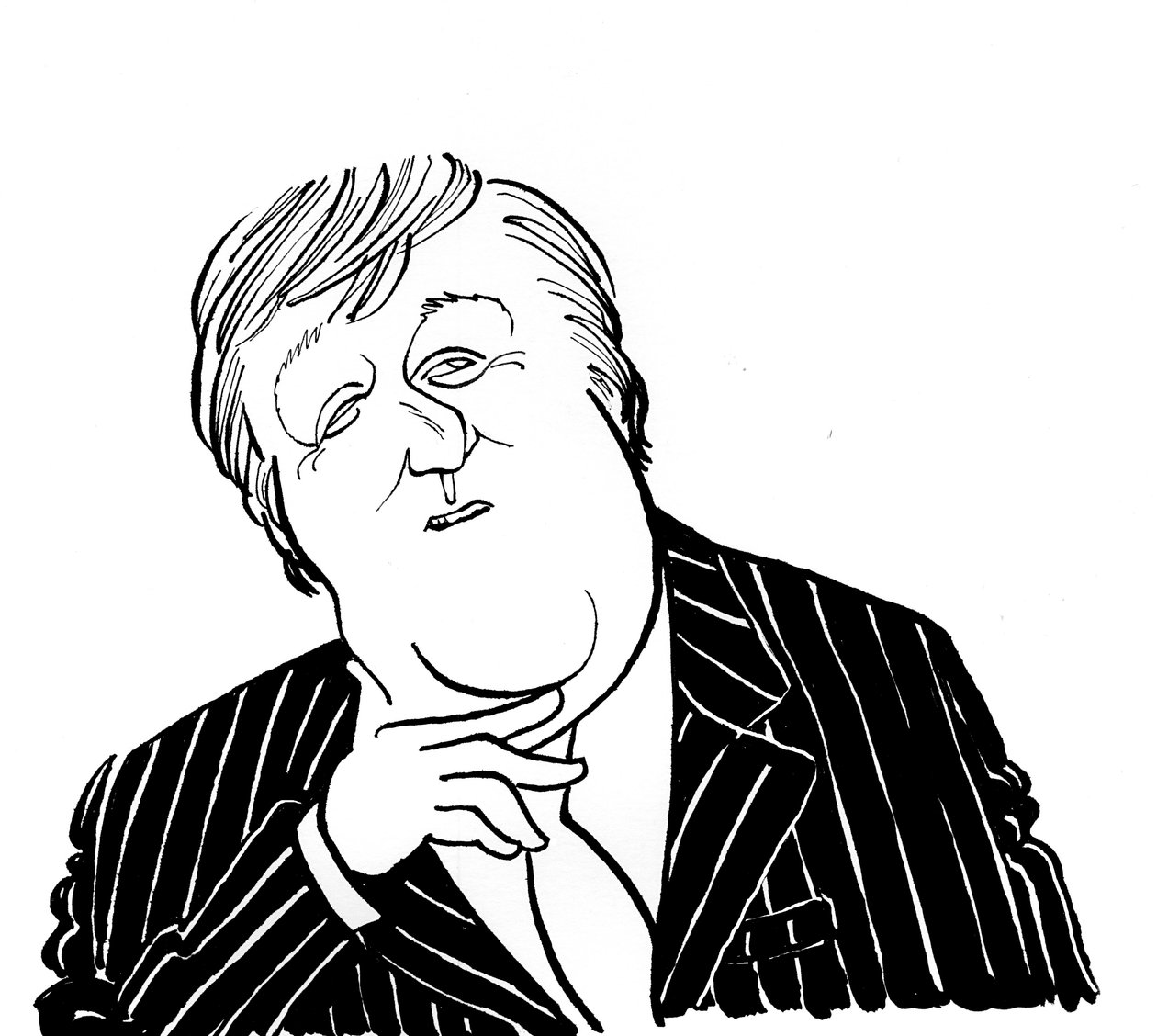 Stephen Fry - karikatúra John Minniontól alkotó: John Minnion