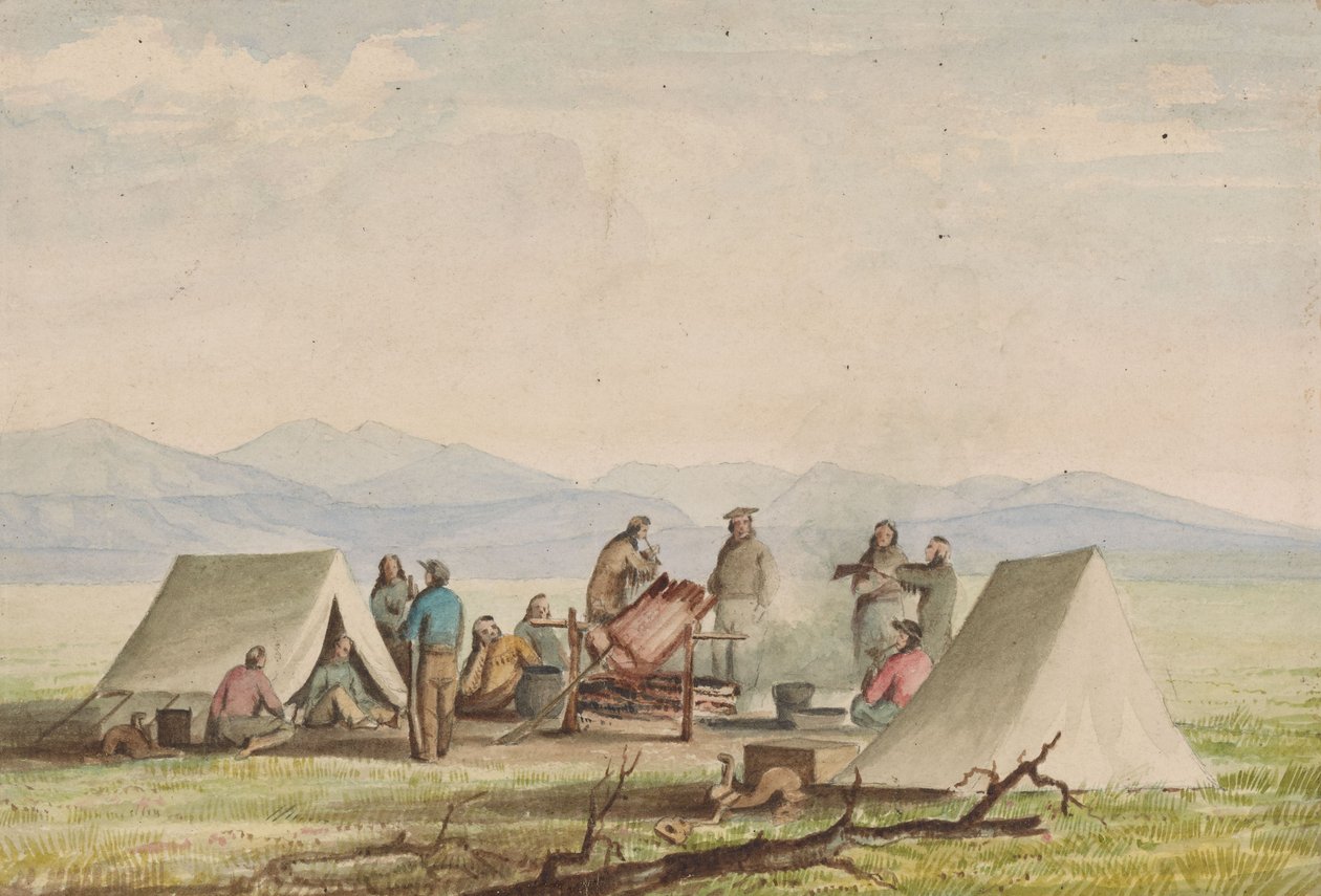 Tinkham úr visszatérésére várva alkotó: John Mix Stanley