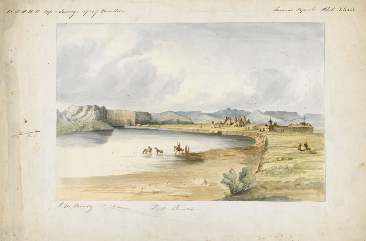 Fort Benton alkotó: John Mix Stanley