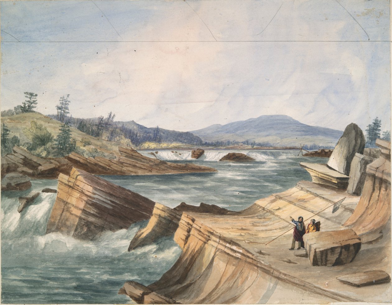 Kettle Falls, Columbia River alkotó: John Mix Stanley