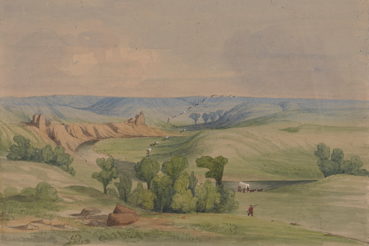 Az Egér folyó közelében alkotó: John Mix Stanley