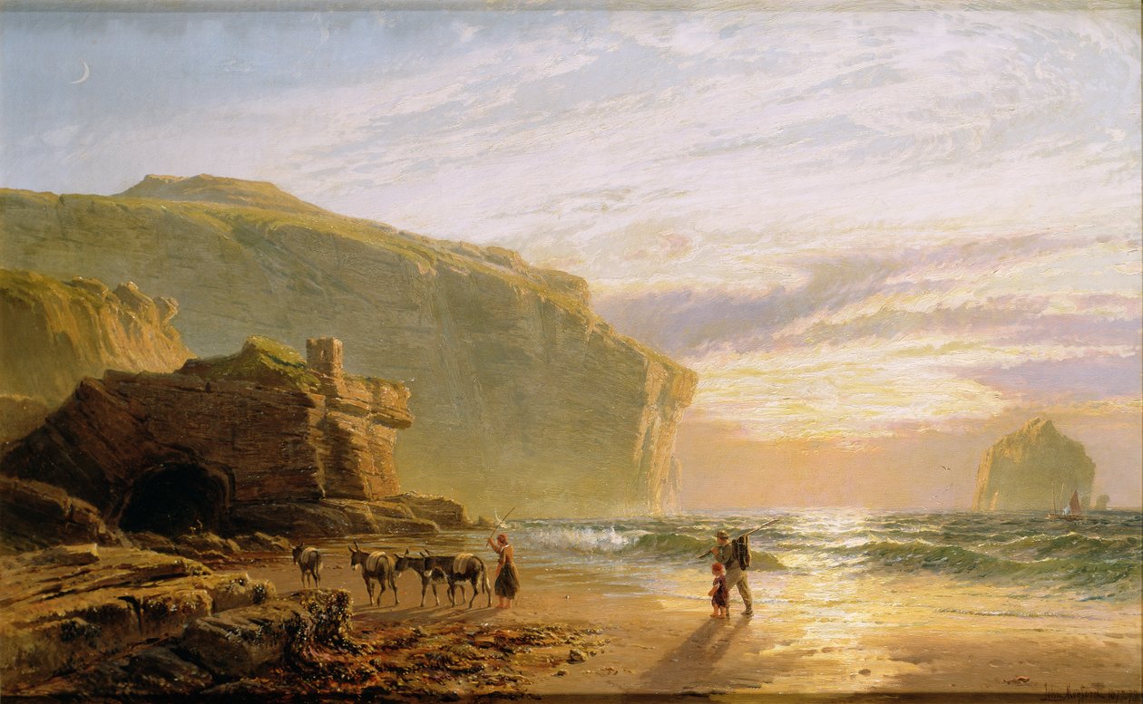 A Cornish-parton kívül vagy a Trebarwith Strand mellett alkotó: John Mogford