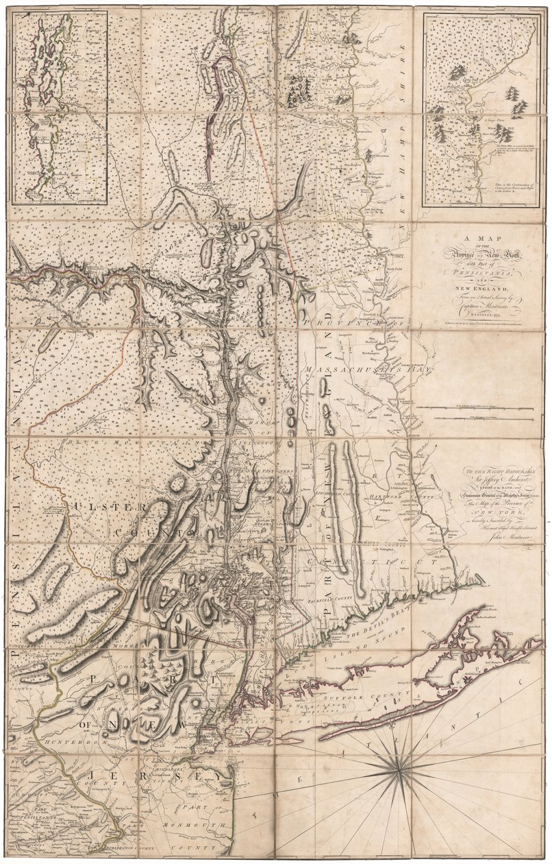 New York térkép Montresortól alkotó: John Montresor