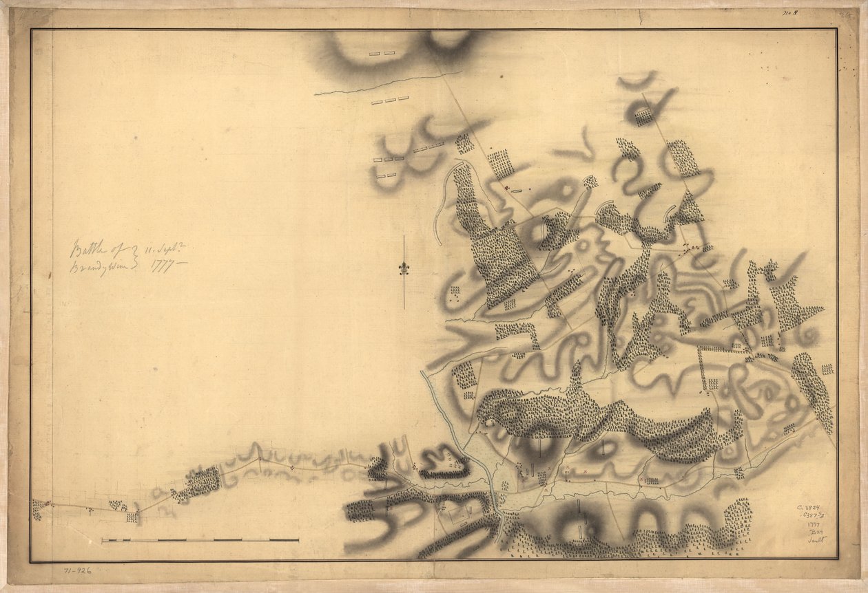 Brandywine-i csata, szept. 11. 1777. LOC gm71000926 alkotó: John Montresor