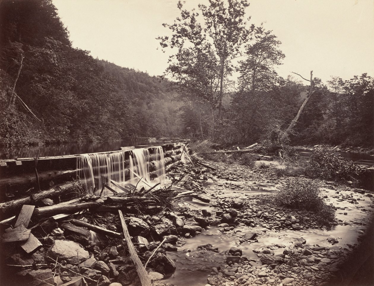 Broadheads Creek, Delaware Water Gap, 1863. alkotó: John Moran