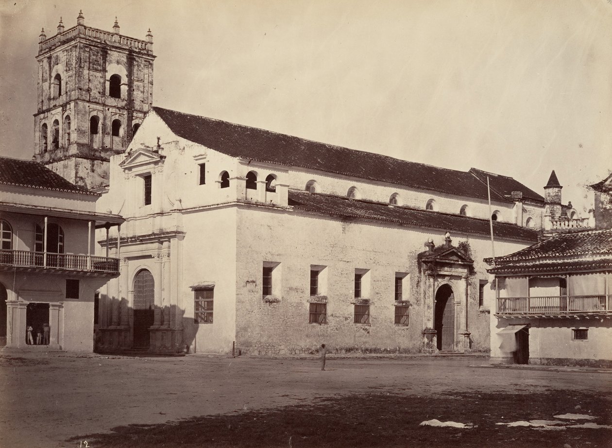 Trópusi táj, katedrális, Cartagena, 1871. alkotó: John Moran