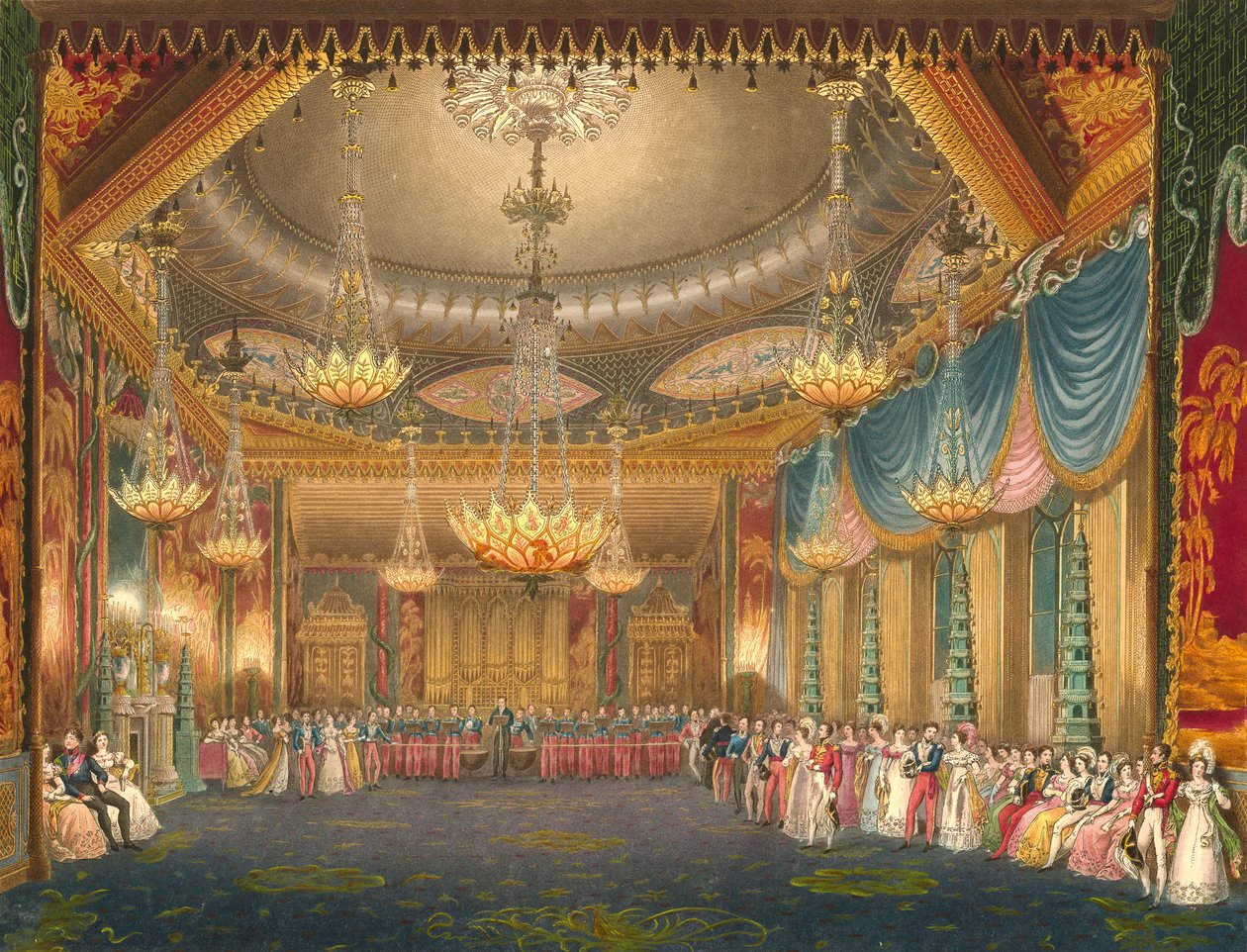A Királyi Pavilon zeneterme alkotó: John Nash