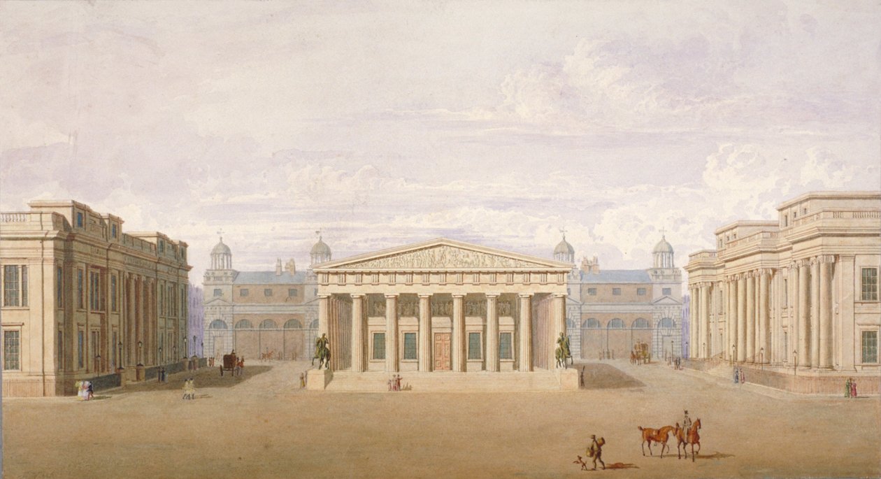 Trafalgar Square, Westminster, London, 1828 alkotó: John Nash