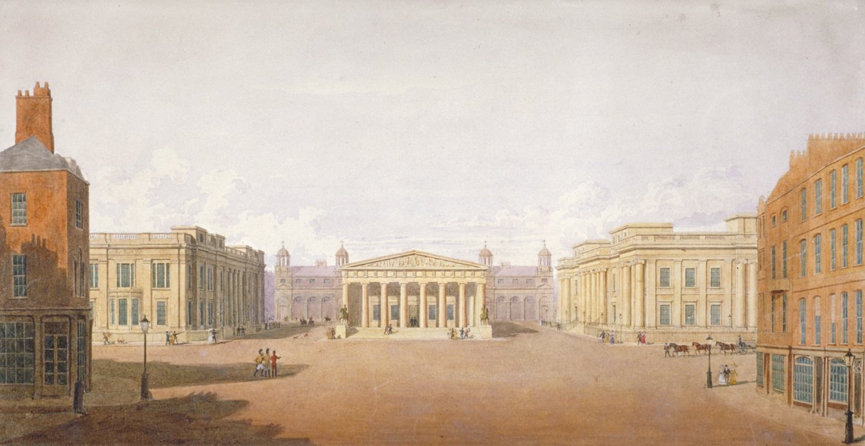 Trafalgar Square, Westminster, London, 1828 alkotó: John Nash