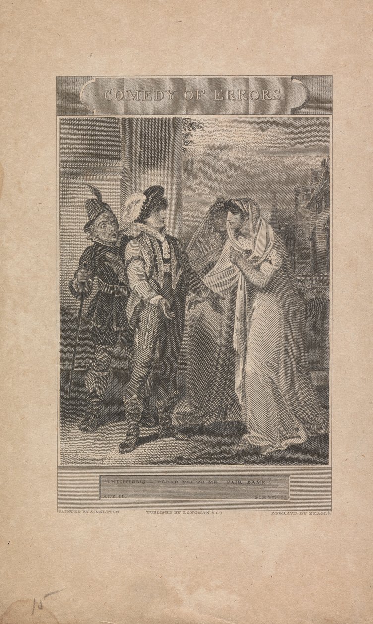 Tévedések vígjátéka, II. felvonás, II. jelenet alkotó: John Neagle