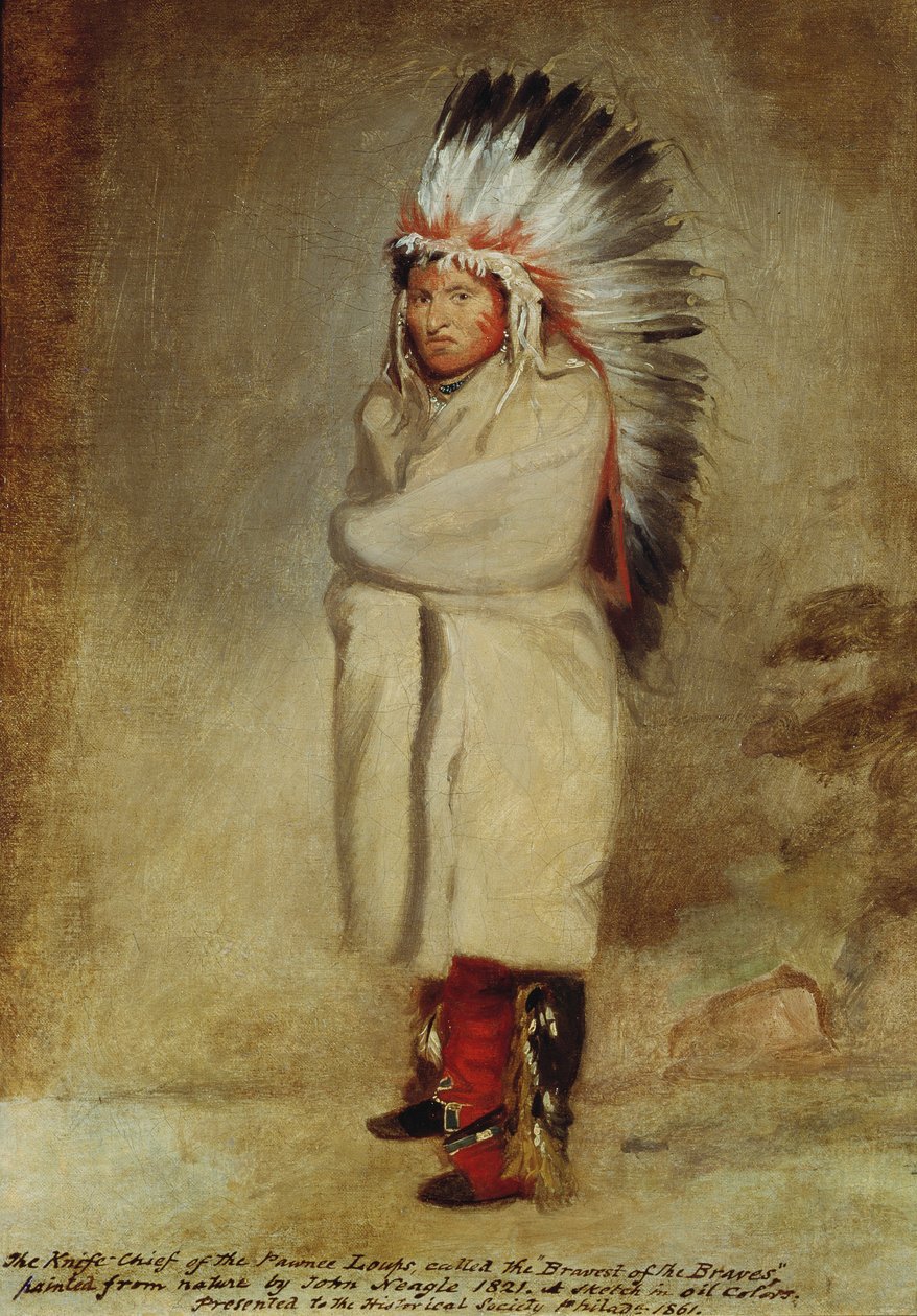 A Pawnee Loups késfőnöke, 1821 alkotó: John Neagle