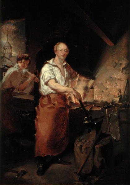 Patrick Lyon a Forge-ban, 1826 körül (olaj, vászon) alkotó: John Neagle