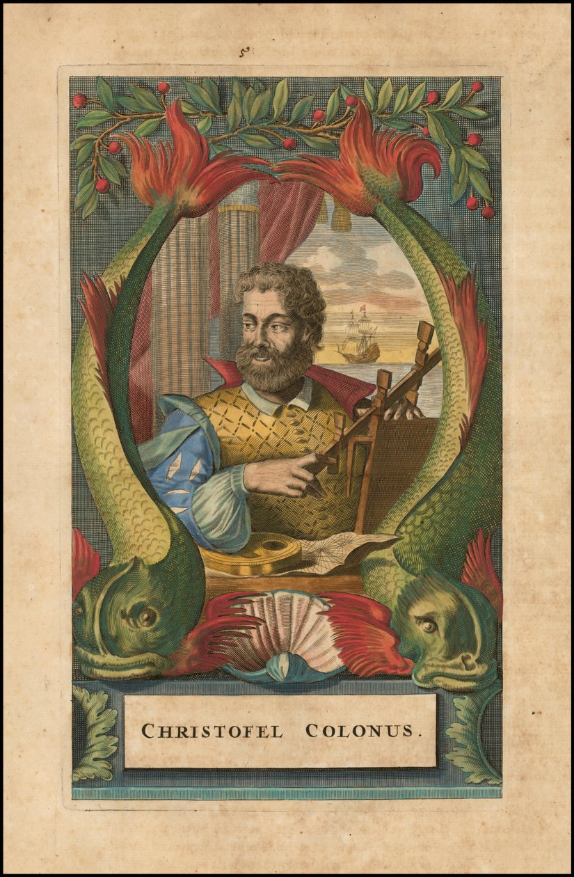 1671-es portré Kolumbusz Kristófról, John Ogilby készítette alkotó: John Ogilby