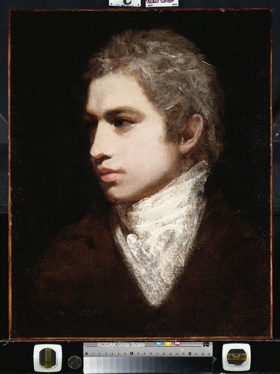 Egy úriember portréja, állítólag Samuel Taylor Coleridge alkotó: John Opie