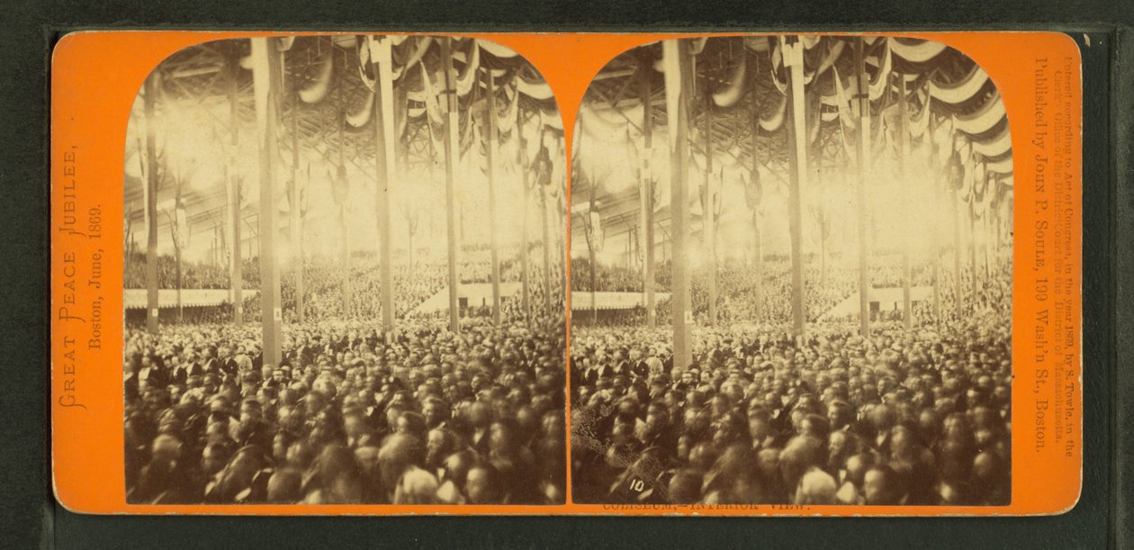 A világ békejubileuma vagy a Boston Colosseum, 1872 alkotó: John P. Soule