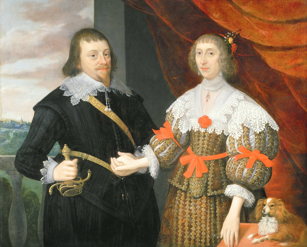 Férj és feleség portréja alkotó: John Parker