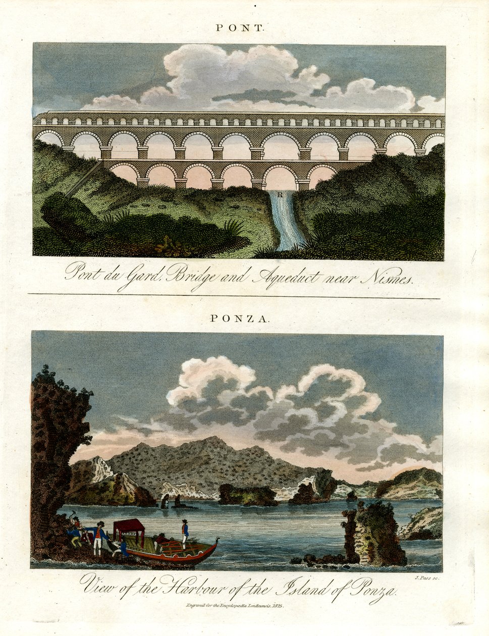 Történelmi hidak - Pont du Gard és Ponza kikötője alkotó: John Pass
