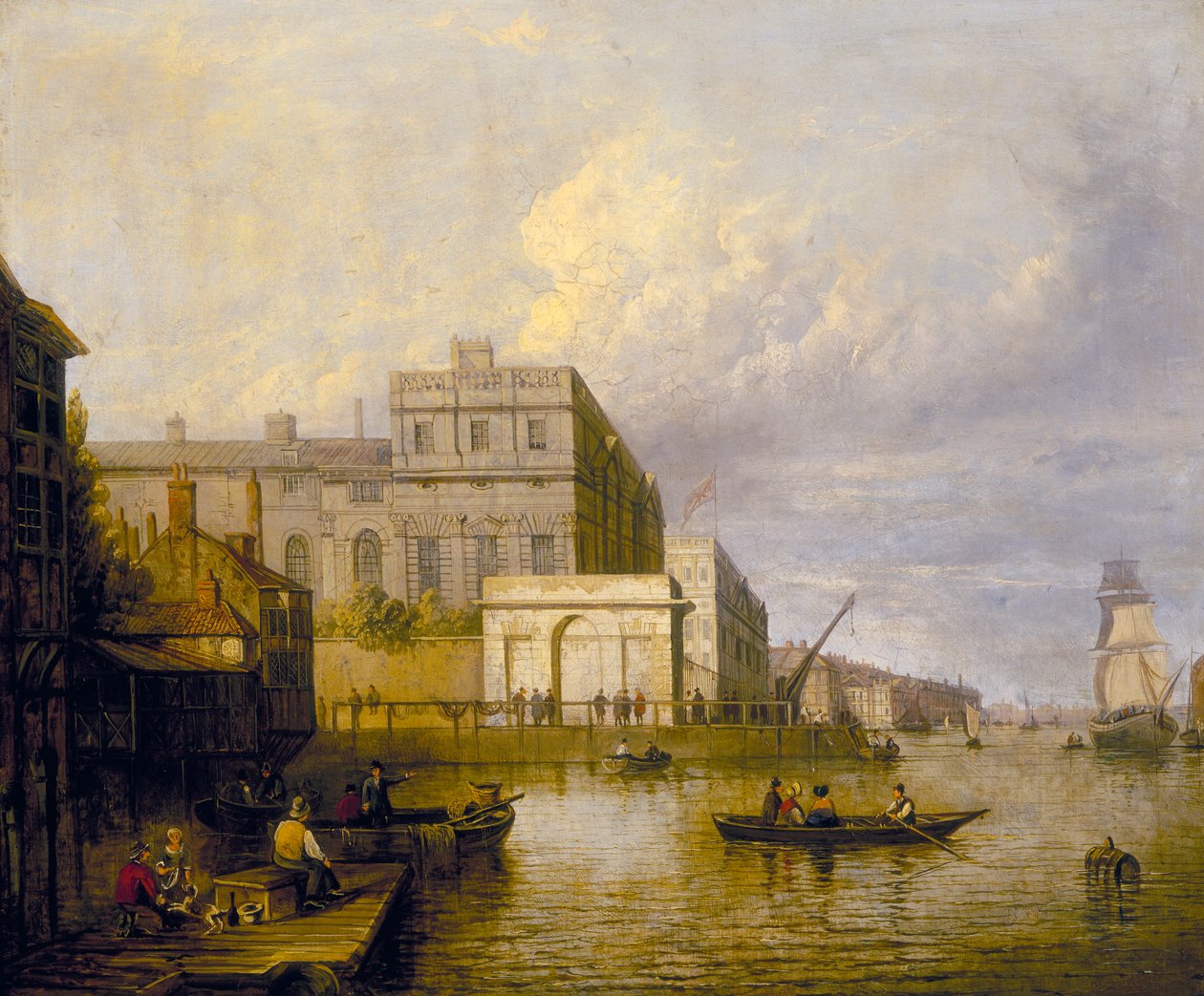 "Greenwich Kórház a folyótól", 1835 alkotó: John Paul