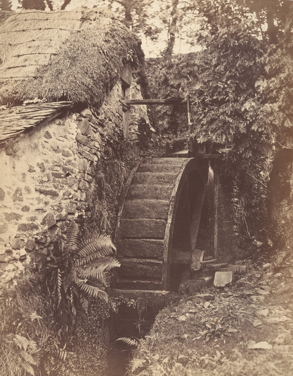 The New Mill, Lynton közelében, Észak-Devonban, 1856. alkotó: John Percy