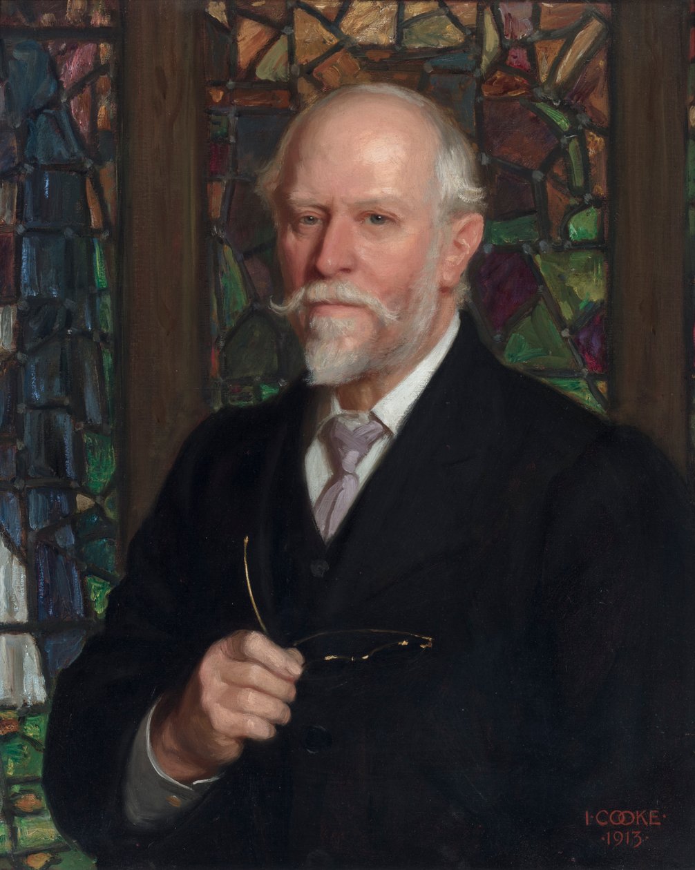 Christopher W. Whall portréja alkotó: John Percy Cooke