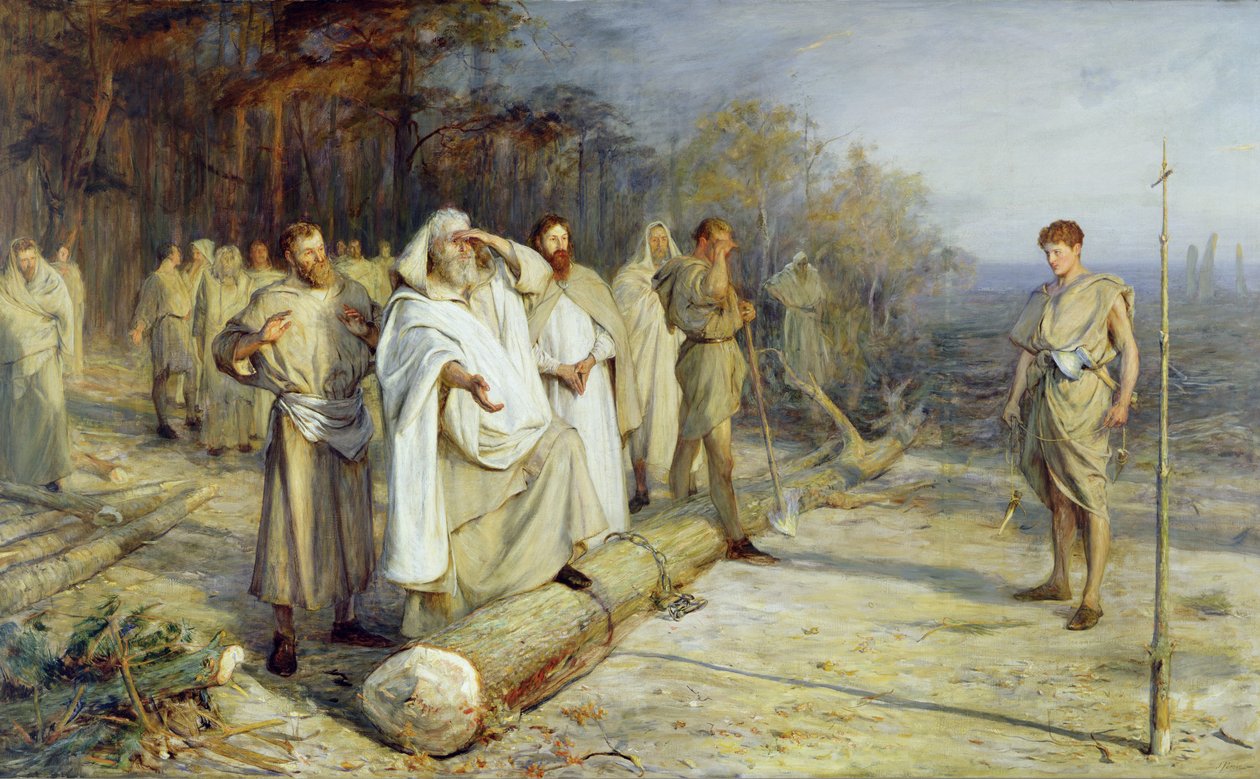 Egy ókeresztény oltár helyének javítása alkotó: John Pettie