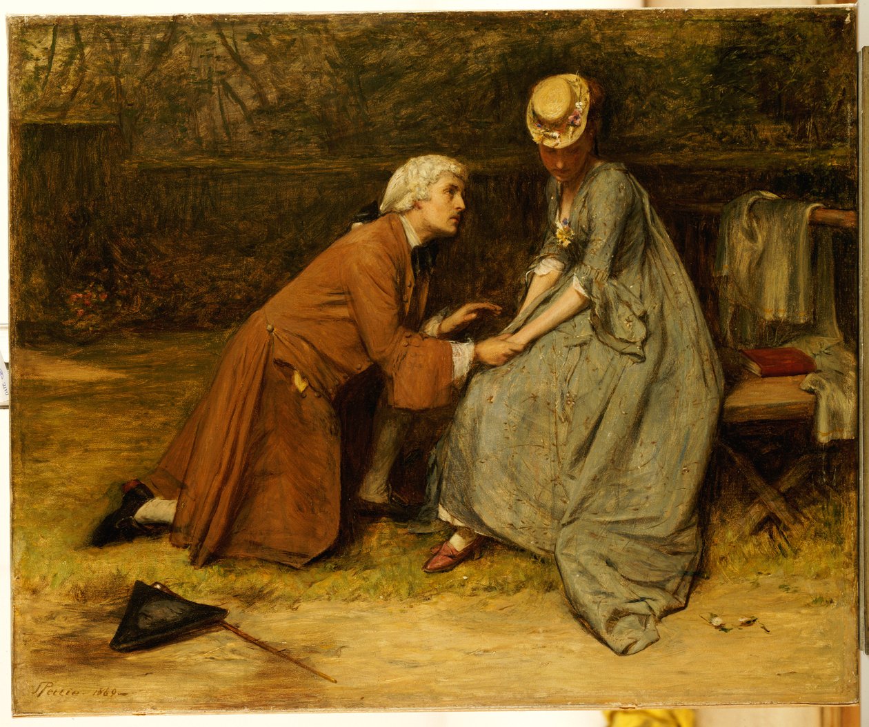 A javaslat, 1869 alkotó: John Pettie