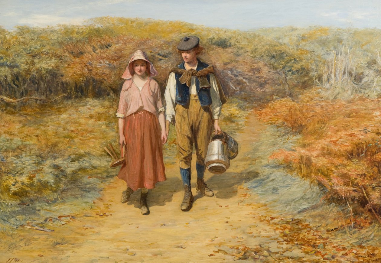 A mezőkre vittem a fejővödröket alkotó: John Pettie